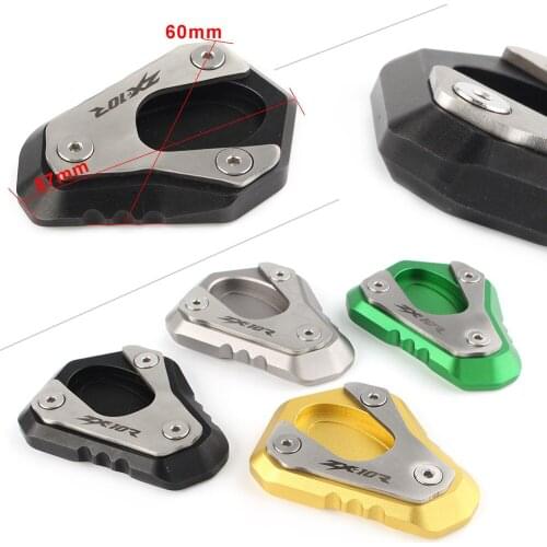 NINJA 1000 Kickstand Side ​Stand Extension Plate Enlarger Pad for Kawasaki ZX-10R ZX10R 2011 2012 2013 2014 2015 2016 2017 2018