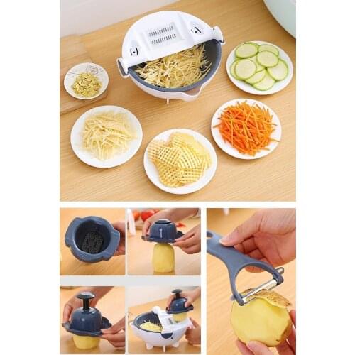 Vegetable Cutter Multifunctional Mandoline Slicer Fruit Potato Peeler Carrot Grater Kitchen accessories Basket Vegetable Slicer