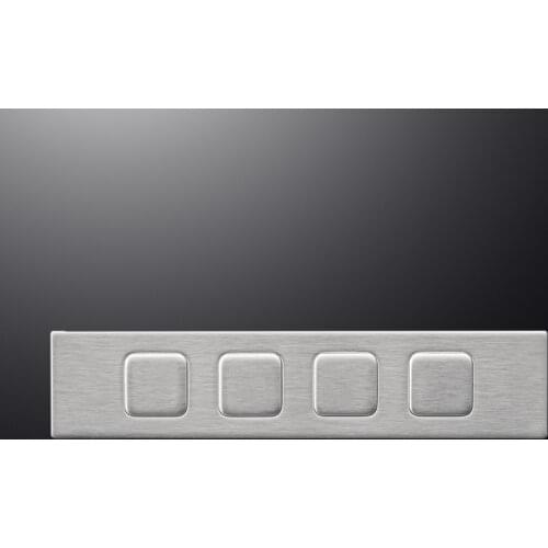 Custom 4 Keys Layout Functional Numeric Waterproof Vandalproof Stainless Steel Industrial Metal Keypad