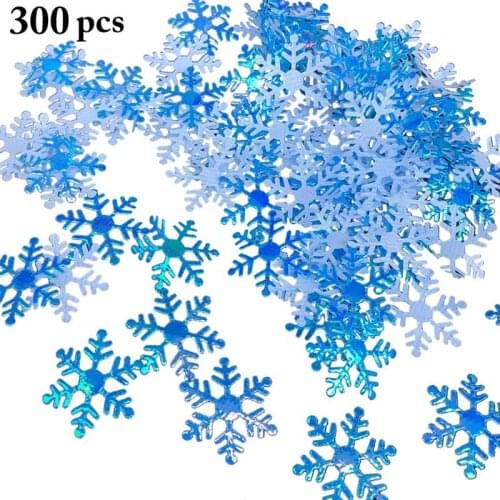 1 Pack Snowflake Confetti DIY Shiny Creative Party Confetti Table Scatter For Christmas Photography Prop Party Decor Accessories
