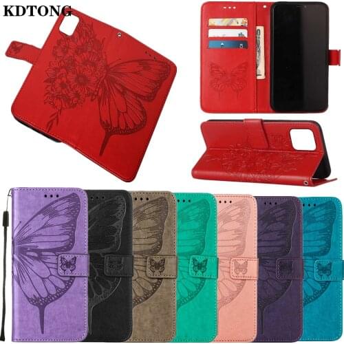 Flip Leather Phone Case for iPhone13 Mini Pro Max Funda Embossed Butterfly Card Slot Wallet Bracket Heavy Duty Protect Cover