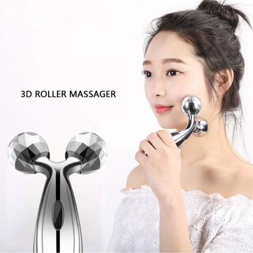 Roller Massager 360 Rotate Thin Face Full Body Shape Massager Lifting Wrinkle Remover Facial Massage Tool Massager