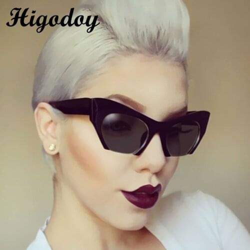 Higodoy Vintage Round Semi-Rimless Unisex Sunglass Women Retro Female Half Frame Cool Ladies Cat Eyes Sunglasses Uv400 Mirror