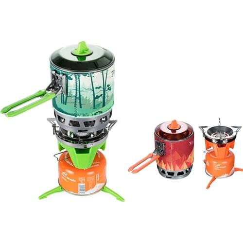 Fire Maple Cooking System Outdoor Camping Hiking Travel Equipment Oven Portable Best Propane Gas Stove Set FMS-X3 0.8L Pot