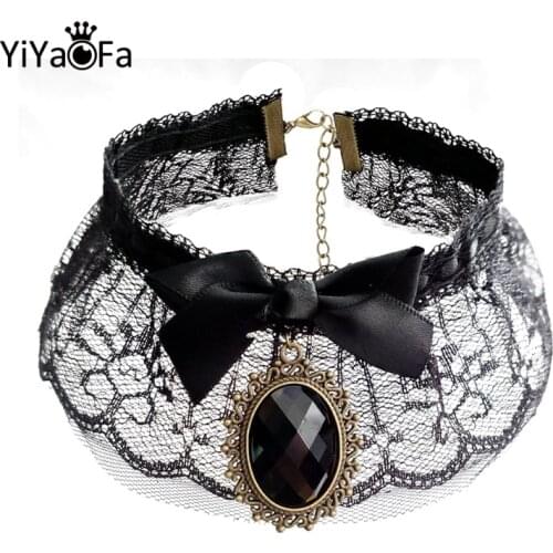 YiYaoFa Vintage Choker Necklace & Pendant False Collar Statement Necklace for Women Accessories Party Jewelry JL-92