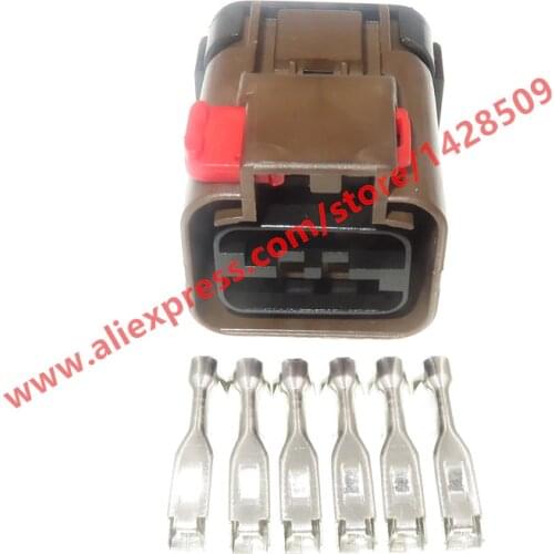 5 Sets 6 Pin Waterproof Gasoline Oil Pump Assembly Plug Female Auto Connector With Terminals 54200610