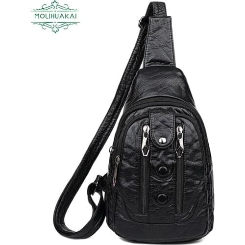 High Quality Womens Waist Bag Casual And Elegant Girl Messenger Bag Fashion Trend Designer Bolsa Feminina PU SoftLeather Series