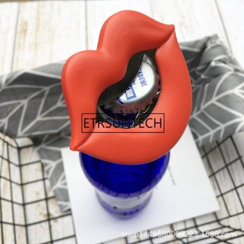 100pcs/lot Lip Shaped Bottle Opener Cute Bar Tool Glass Beer Bottle Opener Kitchen Bar Tools Fridge Magnet wholesale
