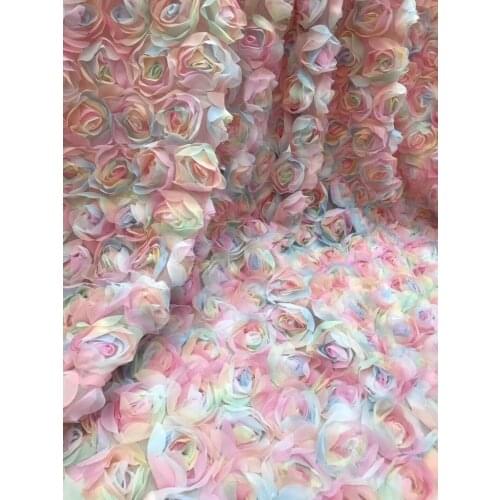 5 yards embroidery french lace nice flowers African tulle fabric SYJ-566812 Nigerian lace fabric