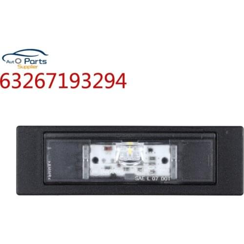 63267193294 LED License Plate Light For BMW E81 E87 E63 E64 M6 E85 E86 E9 Z4 F20 F21 F06 F12 F13 Mini Cooper