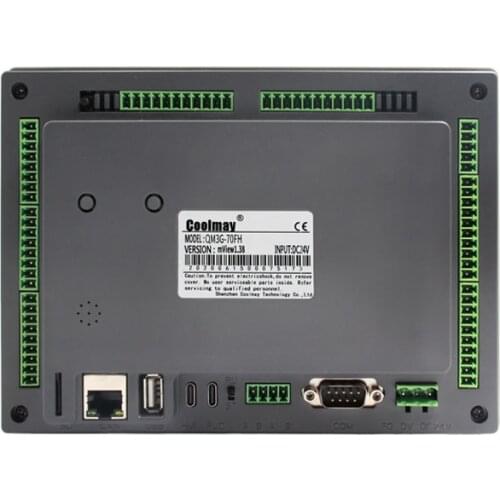 7 inch tft lcd touch panel integrated programmable controller relay outputs with free software