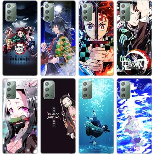 Anime Demon Slayer Kmetsu no Yaiba Soft Phone Case for Samsung Galaxy Note 20 Ultra 10 9 S20 FE S10 Lite S10E S9 S8 Plus Cover