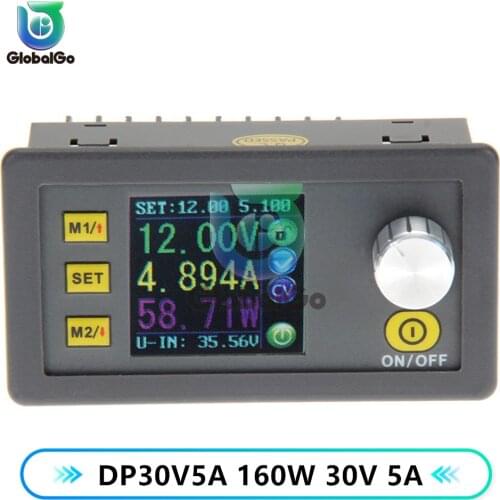 DP30V5A 160W Digital Voltmeter Ammeter Wattmeter Constant Voltage Current Detector Programmable Power Supply Buck Module