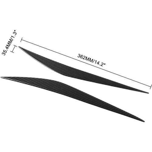 Carbon Fiber Headlight Eyelids Trim, Headlamp Eyebrow Headlight Accent Cover Decoration Styling Sticker for BMW 3 Series F30