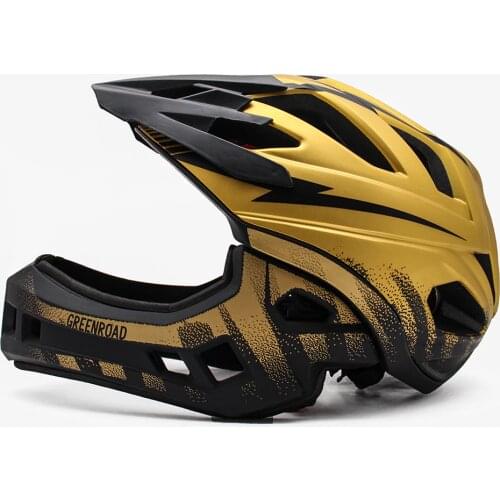 Kids fullface helmet children bicycle helmet protection Sports red road mtb mountain cycling helmet downhill race bike equipment