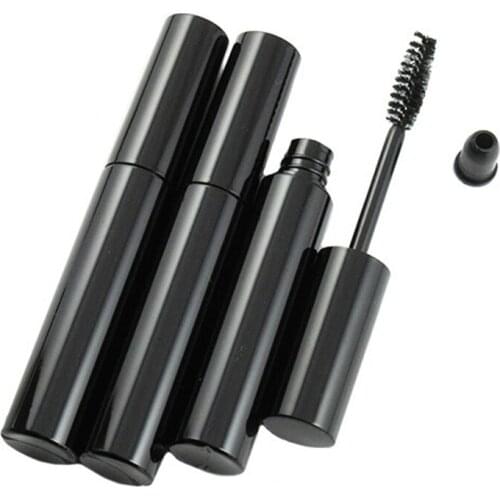 DHL Free Shipping 10ml Empty Lip Gloss Tubes DIY Black Mascara Tubes Round Cosmetic Eyeliner Refillable Containers 200pcs