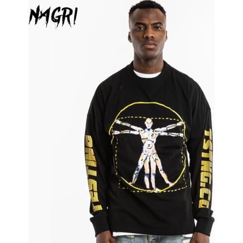NAGRI Asap Rocky Long Sleeve T-shirt Streetwear Retro T-shirt Pullover Men Women Hip Hop T shirt