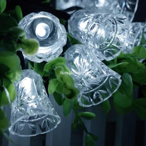 Multicolor 20M 200 LED Fairy String Lights Bell Christmas Tree Outdoor Indoor Wedding Decor Holiday