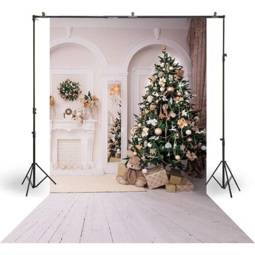 HUAYI Photography Backdrops Christmas Day Celebration Party Decor Photo Background Christmas Holiday Family Backdrop XT-6088