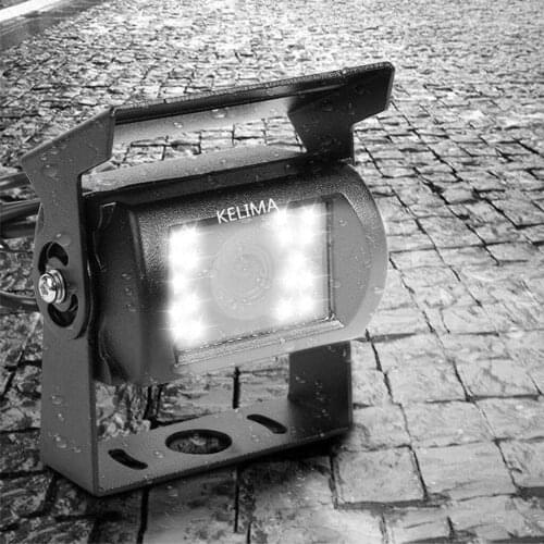 12V-24V Bus Truck Trailer Rear View Reverse Camera 24 LED IR