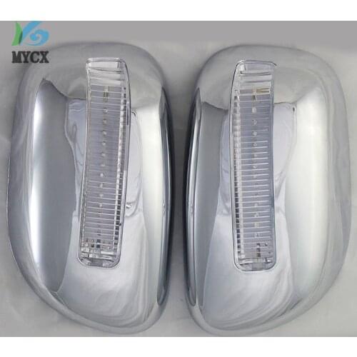 Chrome Mirror Cover For Toyota Corolla 2001-2004 ABS With Side Lights Mirror Covers For Toyota Corolla 2002 2003 2pcs