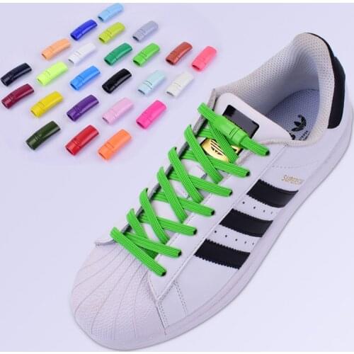 Magnetic 24colors ShoeLaces Elastic Locking ShoeLace Special Creative No Tie Shoes lace Kids Adult Unisex Sneakers Laces strings