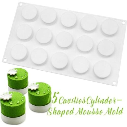 Small cylindrical silicone mold mousse cake mold French dessert mold cake mousse mold
