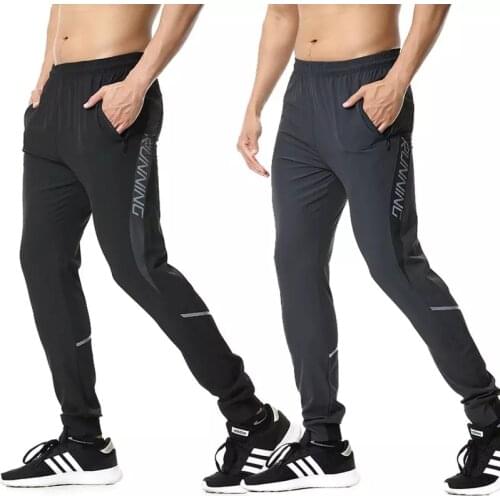 2020 Mens Running Pants Reflective Zipper Football Football Football Sports Pants Sports Gym Pants Leggings Jogging Gym Pants