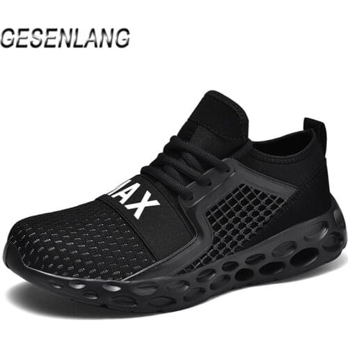 Mens Stylish Running Shoes Outdoor Sports Jogging Walking Comfortable Breathable Non-Slip Lightweight Big Size Casual Sneakers