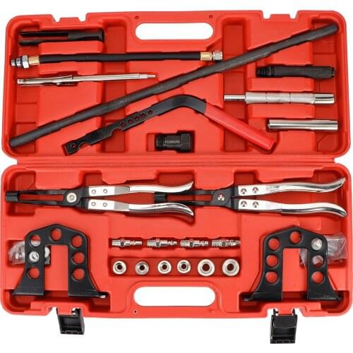 Cylinder Head Service Valve Spring Compressor Stem Seal Installer And Remover Tool Kit 23-Piece Valve Spring Compressor
