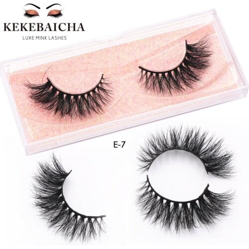 KEKEBAICHA Make Up Mink Eyelashes 3D Mink Fake Lashes Cruelty Free Long Lasting Mink Eyelashes Natural Volume Eyelash Extension