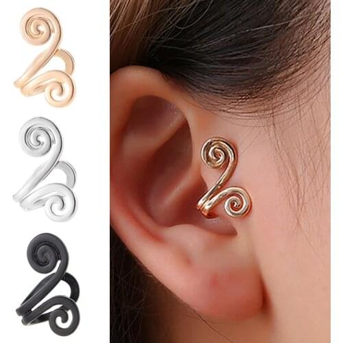 2021 New Swirls Ear Cuff Earrings For Women Girls Animal Snail Fake Piercing Clip Earrings Clip on Earring Fashion Jewelry