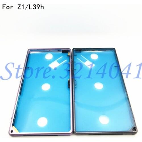 Original For Sony Xperia Z1 L39h C6903 Middle Frame Housing Bezel Middle Metal Side Plate Replacement Part