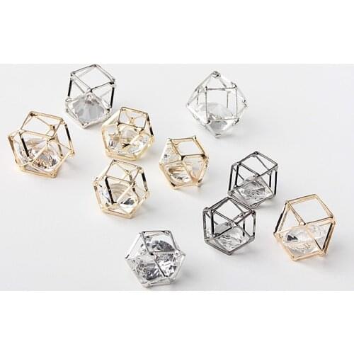 Handmade necklace, zircon, water drill, bow, hair, jewelry, alloy material package fittings with hollowed-out pendant diy