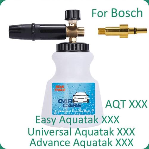 Pressure Washer Snow Foam Lance For Bosch AQT Aquatak High Pressure Foam Gun Soap Foamer Nozzle Car Clean Foam Wash Soap Sprayer