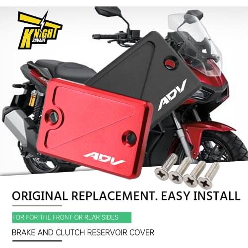 Motorcycle CNC Front & Rear Brake Fluid Reservoir Cover Oil Pump Cap For HONDA ADV150 350 Motor Master Cylinder Accessories