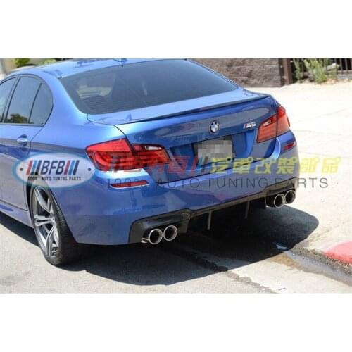 Suitable for 5 Bmw Series F10 F18 Refitted M5 Bar Surround Blade Style Carbon Fiber Rear Lip