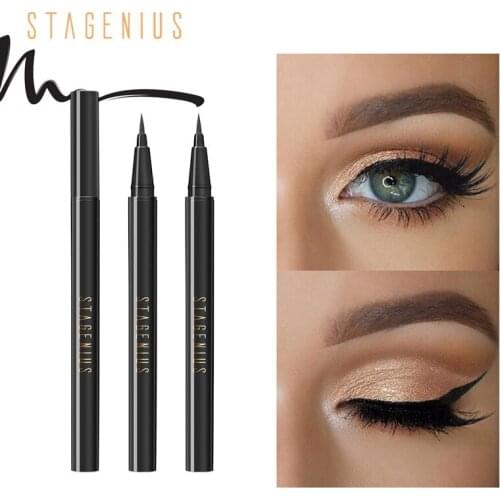 STAGENIUS Liquid Eyeliner Pen Comestic Long-lasting Waterproof and SweatPproof Resistant Liquid Eye Liner Eye Makeup TSLM2
