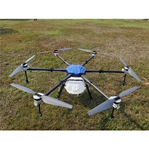 Sanmoo 25L agricultural spray drone frame 1850mm wheelbase 25L medicine box six axis 25kg drone with Hobby wing X9 power