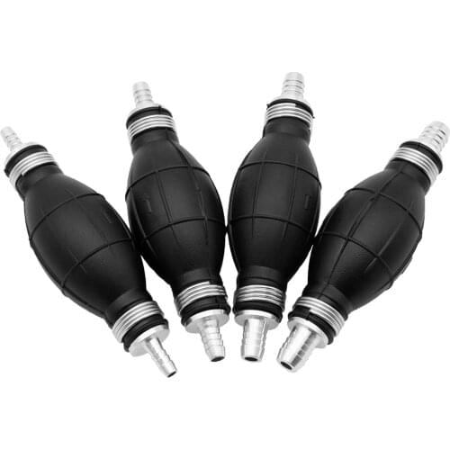 6/8/10/12mm Hand Fuel Pump Line Manual Primer Bulb Petrol Diesel Liquid Oil Gas Water Tansfer Rubber Tube Aluminum Car Universal