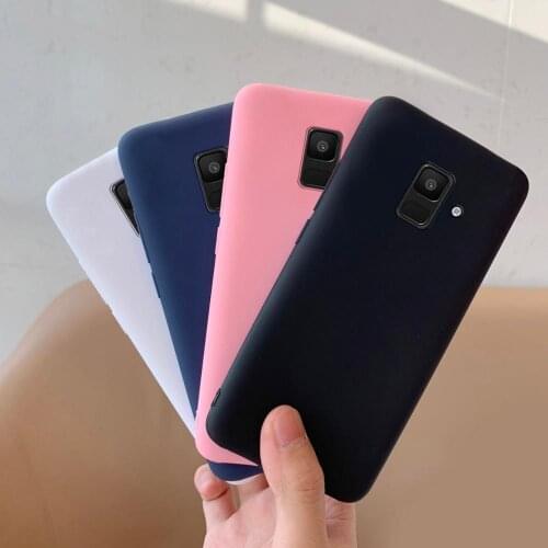 Cute Candy Soft Silicone Phone Case For Samsung Galaxy J4 J6 Plus J8 2018 Back Cover on Samsung J4 J6 Plus J4+ J6+ J8 2018 Case