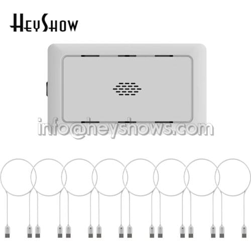 8 Ports Laptop Security Alarm System PC Display Alarm Macbook Anti Theft Box Notebook Computer Seguridad Cable For Retail Shop