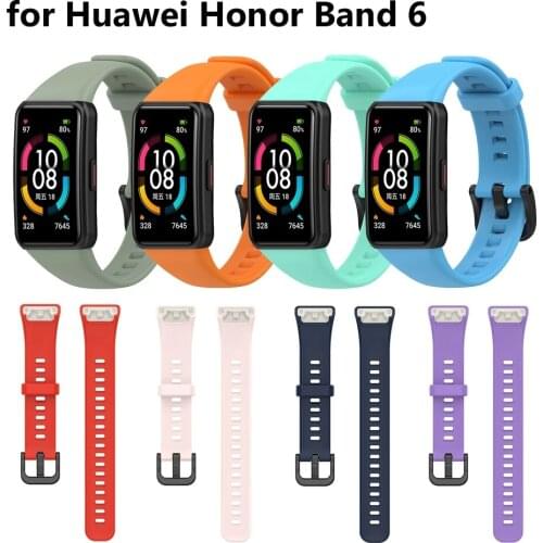 Smart Wristband Bracelet Replacement Strap For Huawei Band 6 Soft Silicone Sport Band Watch Strap For Honor Band 6 Strap