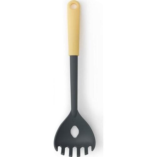 Brabantia Tasty+ Spaghetti Spoon Plus Measure Tool, Vanilla Yellow