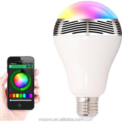 Led bulb residence free samples,led light bulb speaker,aluminum 5w new smart speaker led bulb