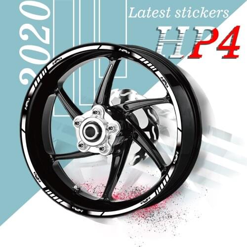 Motorcycle Reflective sticker Moto Wheel decals Tire Rim Stickers For BMW HP4 hp4 hp 4