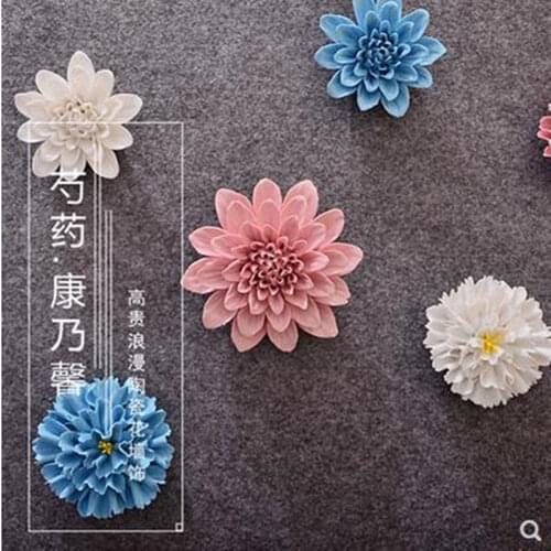 Three-dimensional wall stickers crafts, beautiful carnation flowers, creative living room bedroom wall decoration