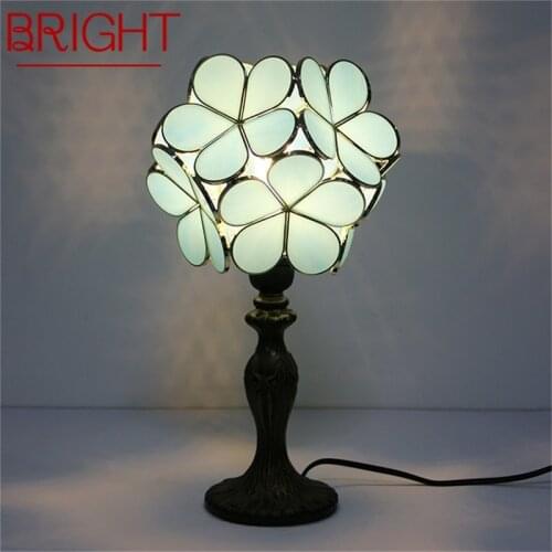 BRIGHT New Table Lamps Contemporary LED Flower Desk Light Creative for Home Bedroom Decoration