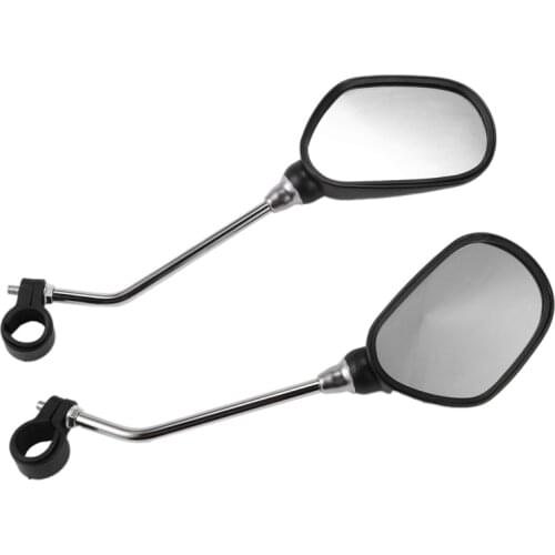 1 Pair Bike Rearview Mirror Safety Bicycle Rear View Glass Mirrors Adjustable Cycling Rearview Left Right Mirror