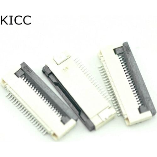 10Pcs FPC FFC Connector cable socket 0.5MM 22Pin Clamshell Bottom Contact Type
